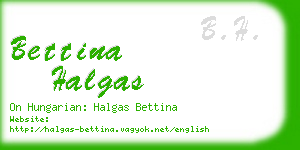 bettina halgas business card
